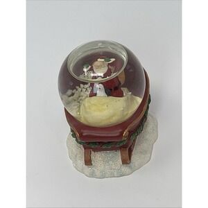 Russ Bernie Santa Claus Christmas Globe 2.5 Inches Tall Hand Painted Vintage!